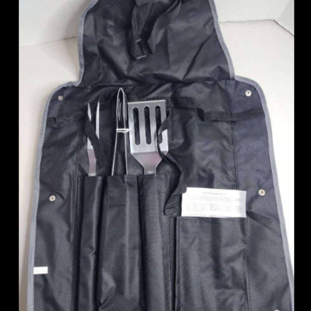 Sunscope 4 Piece Grilling Barbeque BBQ Tool And Apron Set (Y1)